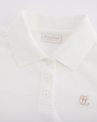 Fair Liar Loose Fit Polo Sleeveless T-shirt - White
