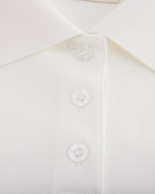 Fair Liar Loose Fit Polo Sleeveless T-shirt - White