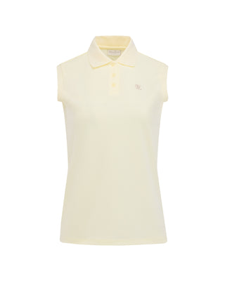 Fair Liar Loose Fit Polo Sleeveless T-shirt - Yellow