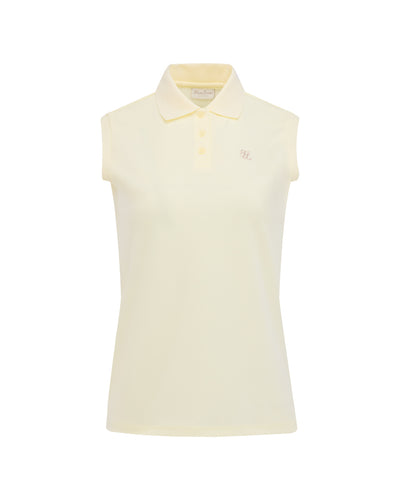 Fair Liar loose fit polo sleeveless t-shirt - Yellow