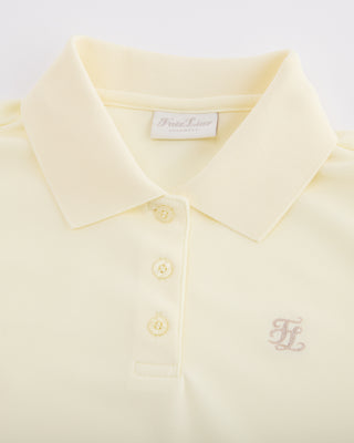 Fair Liar Loose Fit Polo Sleeveless T-shirt - Yellow