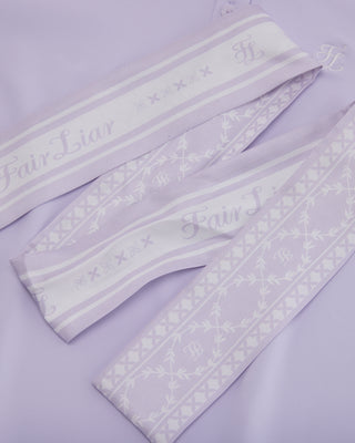 Fair Liar Silk Scarf Set T-shirt - Lavender