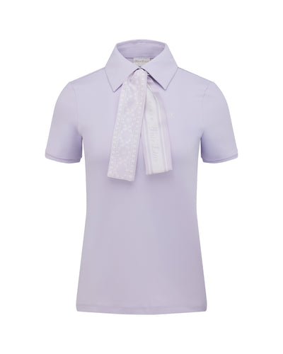 Fair Liar silk scarf set t-shirt - Lavender