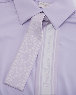 Fair Liar Silk Scarf Set T-shirt - Lavender