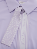 Fair Liar silk scarf set t-shirt - Lavender