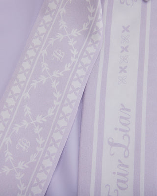 Fair Liar Silk Scarf Set T-shirt - Lavender