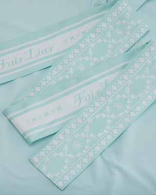 Fair Liar Silk Scarf Set T-shirt - Mint