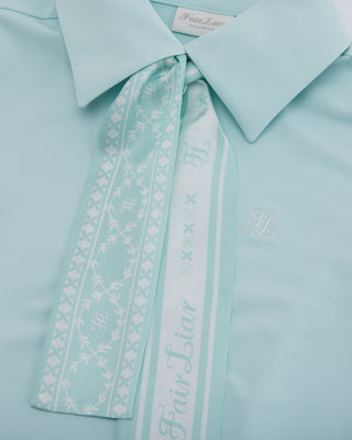 Fair Liar Silk Scarf Set T-shirt - Mint