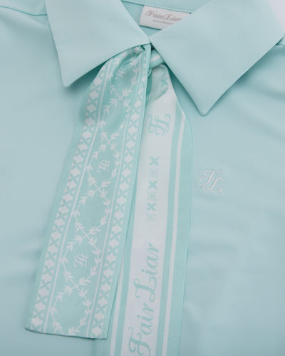 Fair Liar silk scarf set t-shirt - Mint