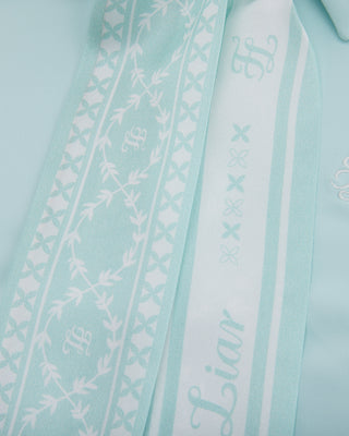 Fair Liar Silk Scarf Set T-shirt - Mint