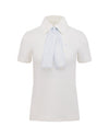 Fair Liar silk scarf set t-shirt - White