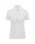 Fair Liar silk scarf set t-shirt - White