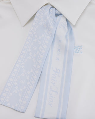 Fair Liar Silk Scarf Set T-shirt - White