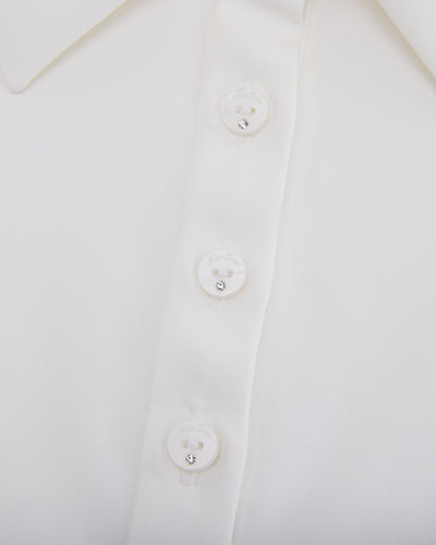 Fair Liar silk scarf set t-shirt - White