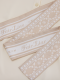 Fair Liar silk scarf set t-shirt - Cream