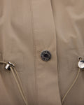 pocket collar waist band vest - Beige