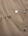 pocket collar waist band vest - Beige