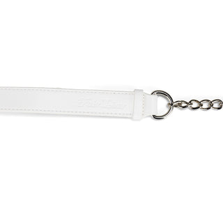 Pearl Chain Quilted Hip Bag (White)