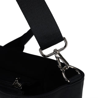 Ribbon String Boston Bag (Black)