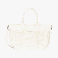 Ribbon String Boston Bag (Ivory)