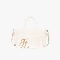 Ribbon String Boston Bag (Ivory)