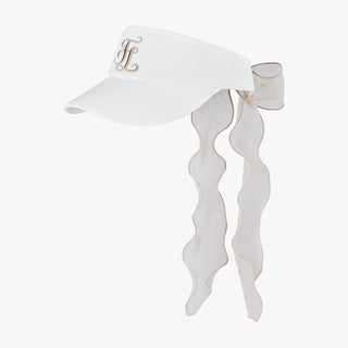 Color Organza Visor (Beige)