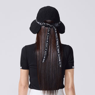 Lace Bonnet Hat (Black)