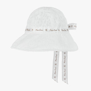 Lace Bonnet Hat (White)
