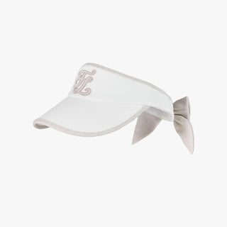 Twinkle ribbon visor (Beige)