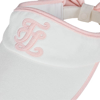 Twinkle ribbon visor (Coral)