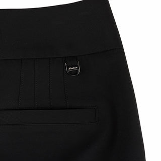 Back Logo Bootscut Pants (Black)