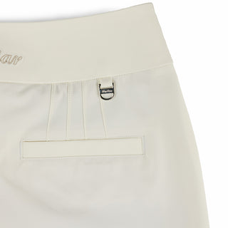 Back Logo Bootscut Pants (Cream)