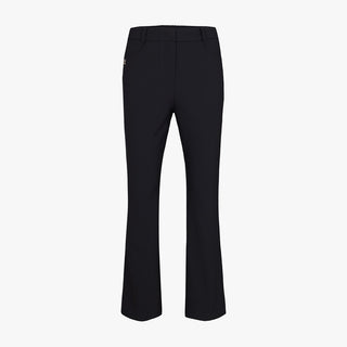 Lace Slit Bootscut Pants (Black)