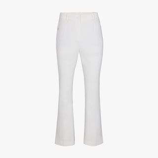 Lace Slit Bootscut Pants (White)
