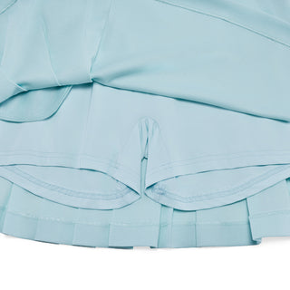 Pique Pleated Band Skirt (Mint)