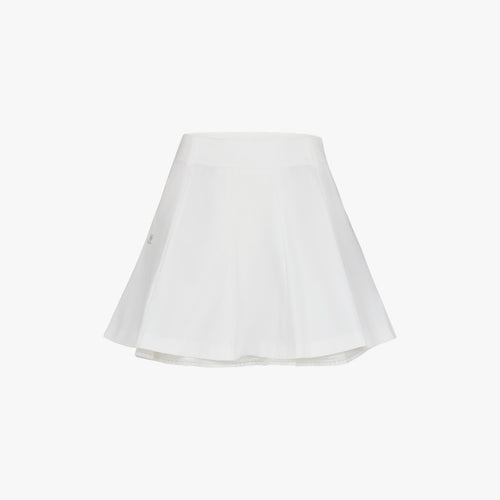 Lace Double Flare Skirt (White)