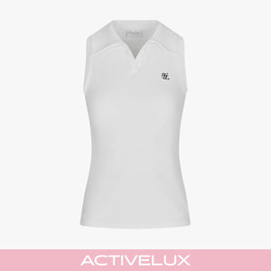 Lucé Halter Sleeveless T-Shirt (White)