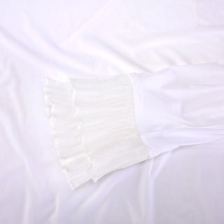 Frill Sleeve Cooling Inner T-shirt (White)