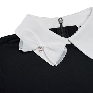 Ribbon Point Longsleeve T-shirt (Black)