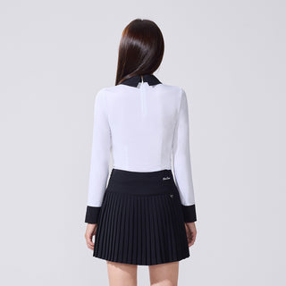 Ribbon Point Longsleeve T-shirt (White)