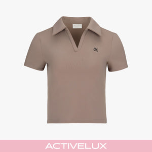 Lucé Cropped short-sleeve T-shirt (Cocoa)