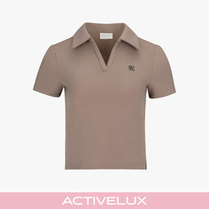 Lucé Cropped short-sleeve T-shirt (Cocoa)