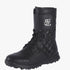 [Fair Liar Heritage] Back Zipper Quilted Boots - Black
