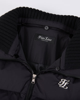 Knitted puffer Jacket - Black