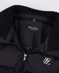 Knitted puffer Jacket - Black