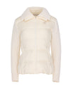 Knitted puffer Jacket - Cream