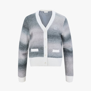 Gradient Windproof Cardigan (Grey)