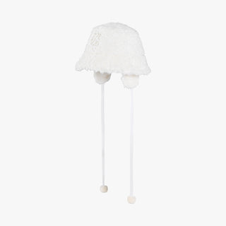 Furry Earmuff Bucket Hat (Ivory)
