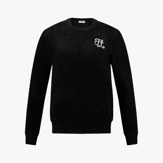 Fluffy Pearl Logo Windproof Knit (Black)