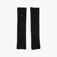 Ribbon Knit Leg Warmer (Black)
